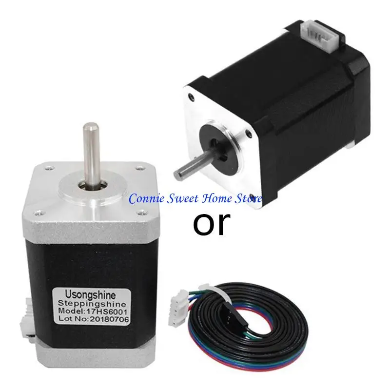 

LXAF Nema 17 Stepper Motor 2 Phase Engraving Machine Printer Motors Controller with Cable Full Automatic Welding