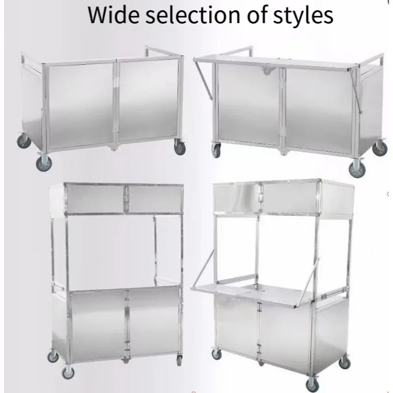 custom.Commercial Portable Collapsible Foldable Grocery Food Shopping Utility Wagon New Condition Trolley Cart Wheels Snack Mach