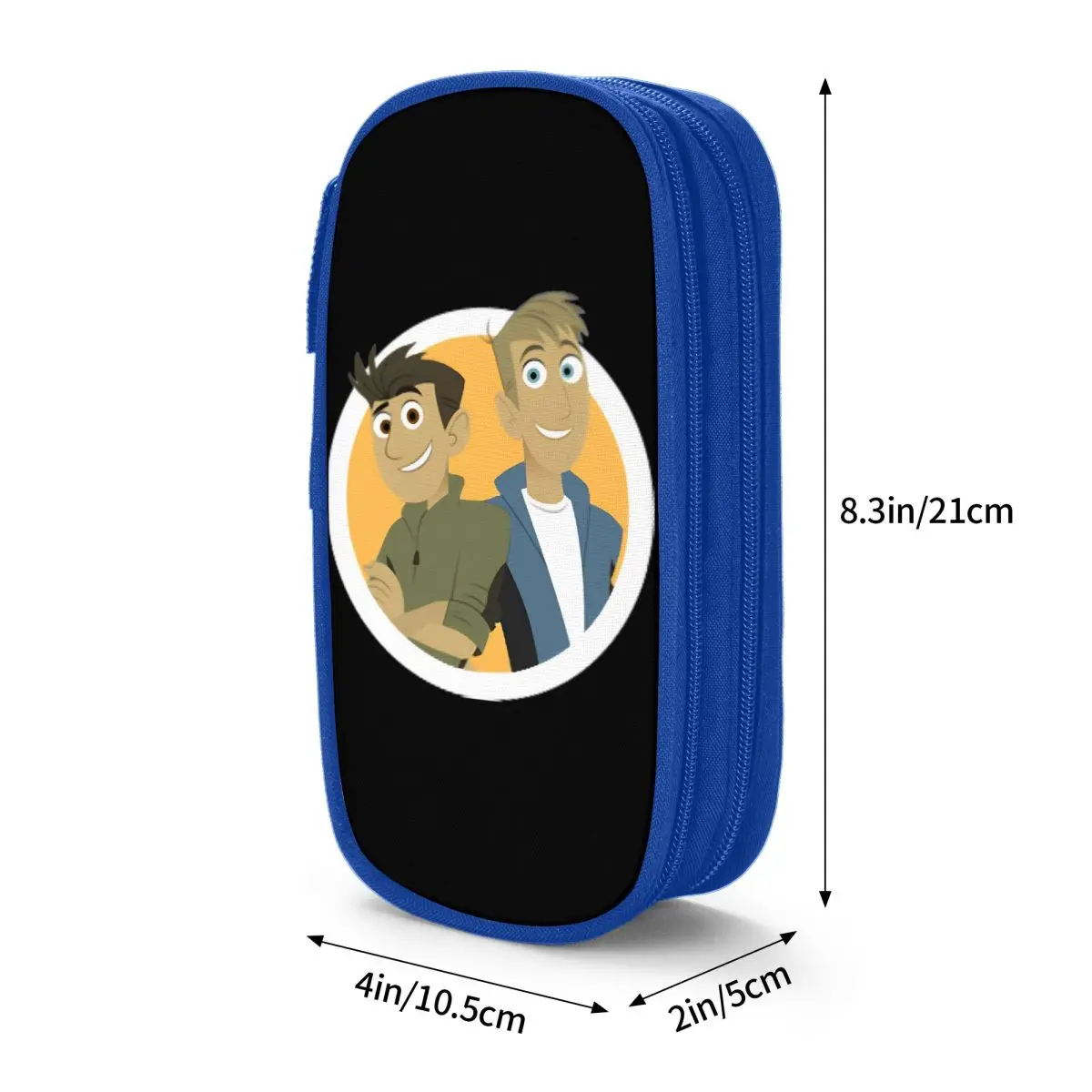 مقلمة Wild Kratts Anime Kids صندوق رصاص جميل مخصص للعودة إلى المدرسة مقلمة هدية قرطاسية