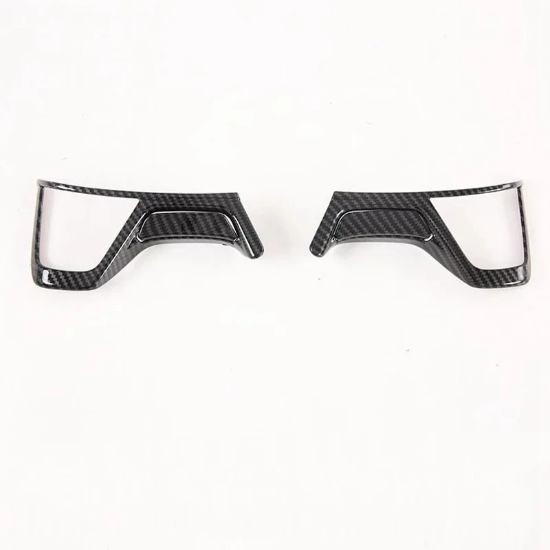 

A58X-For Mitsubishi Pajero Sport 2020 4PCS Carbon Fiber ABS Car Interior Steering Wheel Cover Trim Moldings Car Styling