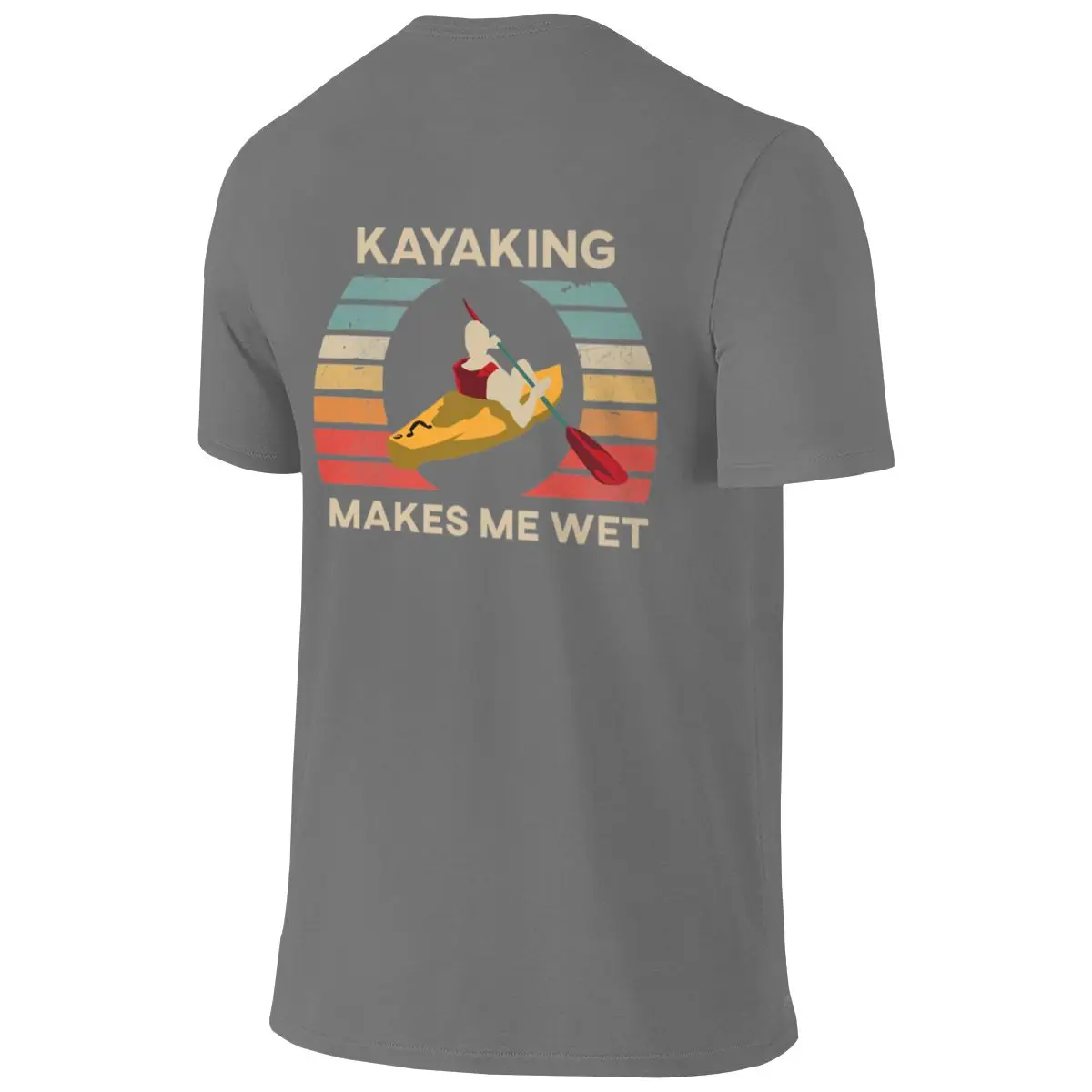Kayaking Makes Me Wet Abrasion-Resistant Reversible T-shirt Korean-Style Lazy Breathable And Skin-Friendly Men's T-shirts