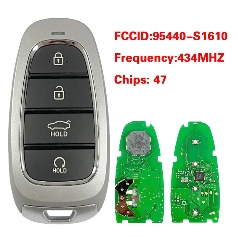 

CN020285 Aftermarket Smart Remote Key 4 Buttons 47 Chip 433MHz 95440-S1610 For Hyundai Santa Fe 2022