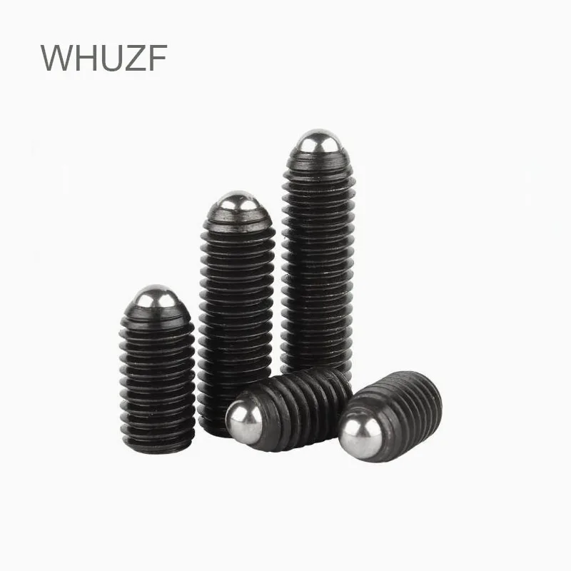 WHUZF 100pcs M3 M4 M5 M6 12.9 Wave Wave Beads Positioning Beads Aberdeen Screws Ball Tight Set Spring Plunger Ball Plunger