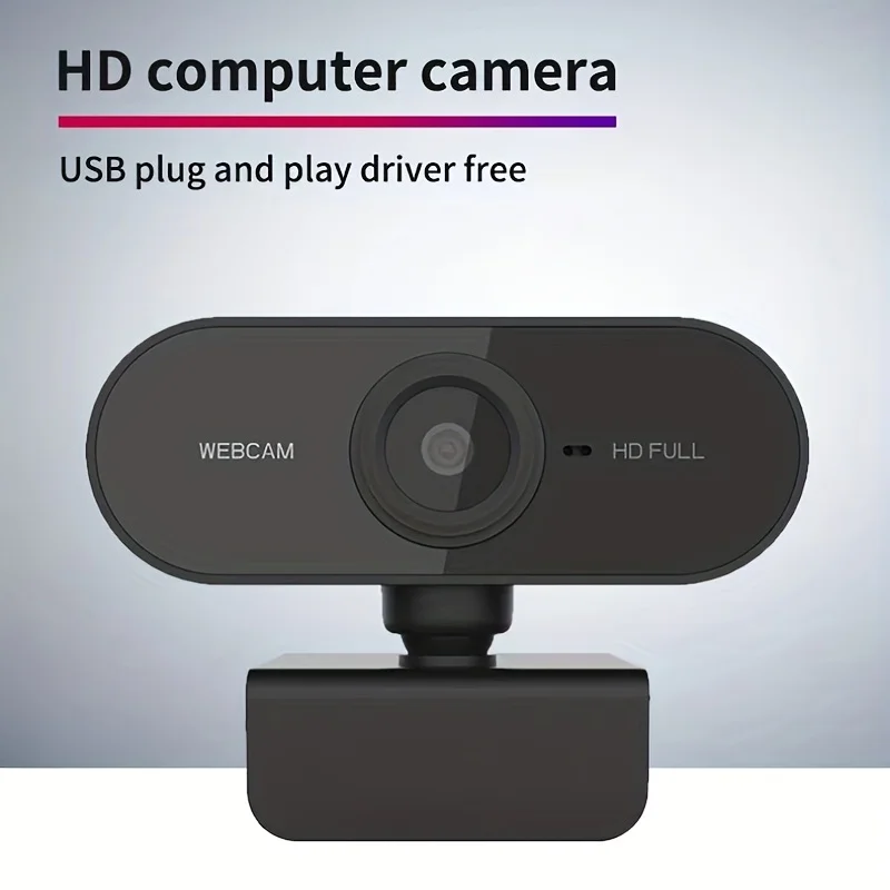 High-Definition USB Computer Camera for PC Video Conferences, Calls, and Games