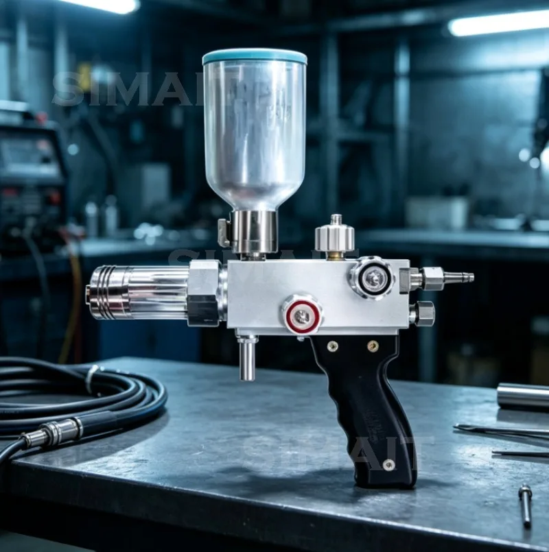 QH Series Metal Powder Spray Welding Torch, Oxy-Acetylene Powder Flame Spray Gun for Alloy Coating & Repair