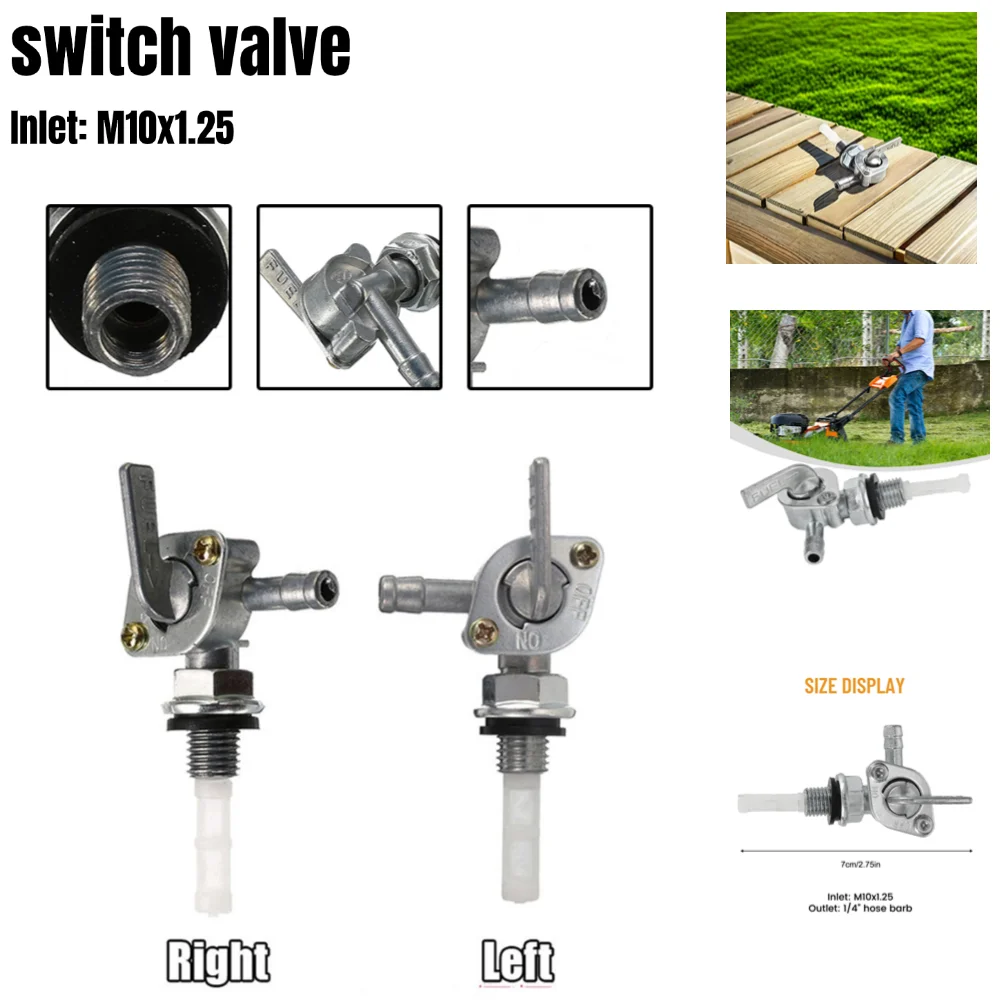 Universal Fuel Shut Off Valve Tap Petcock Generator Interruptor da Torneira do Motor Substituição do Tanque de Óleo Ajuste para Torneira de Mangueira Ligar e Desligar 1pc