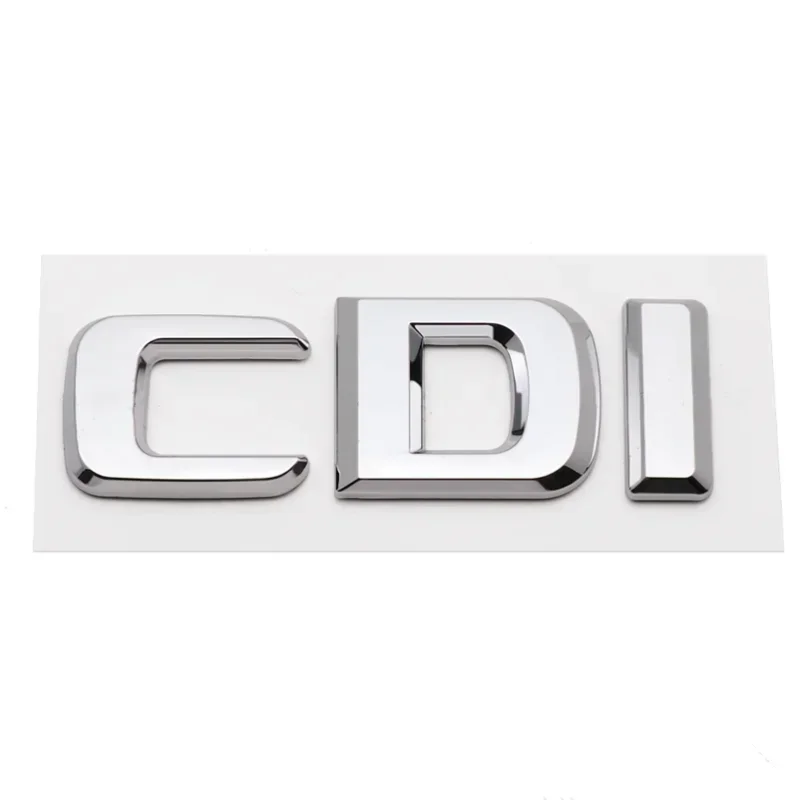 3D ABS Chrome Letters Car Styling Rear Trunk Badge CDI Emblem Logo For Mercedes E270 E280 S400 E220 ML320 GLK220 Car Accessories