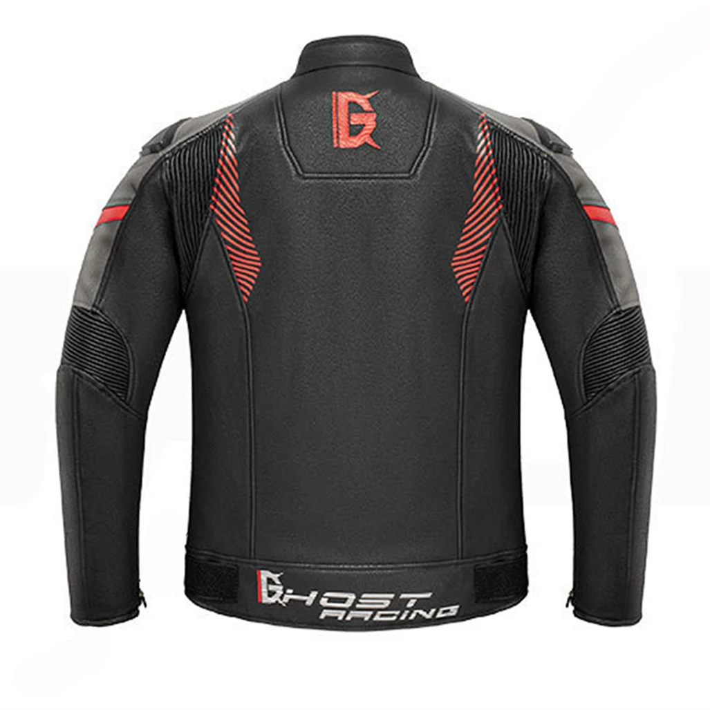 Waterproof Motorcycle Jacket PU Leather Chaqueta Moto Men Jacket Motorbike Motocross Riding Jacket CE Protector For 4 Seasons