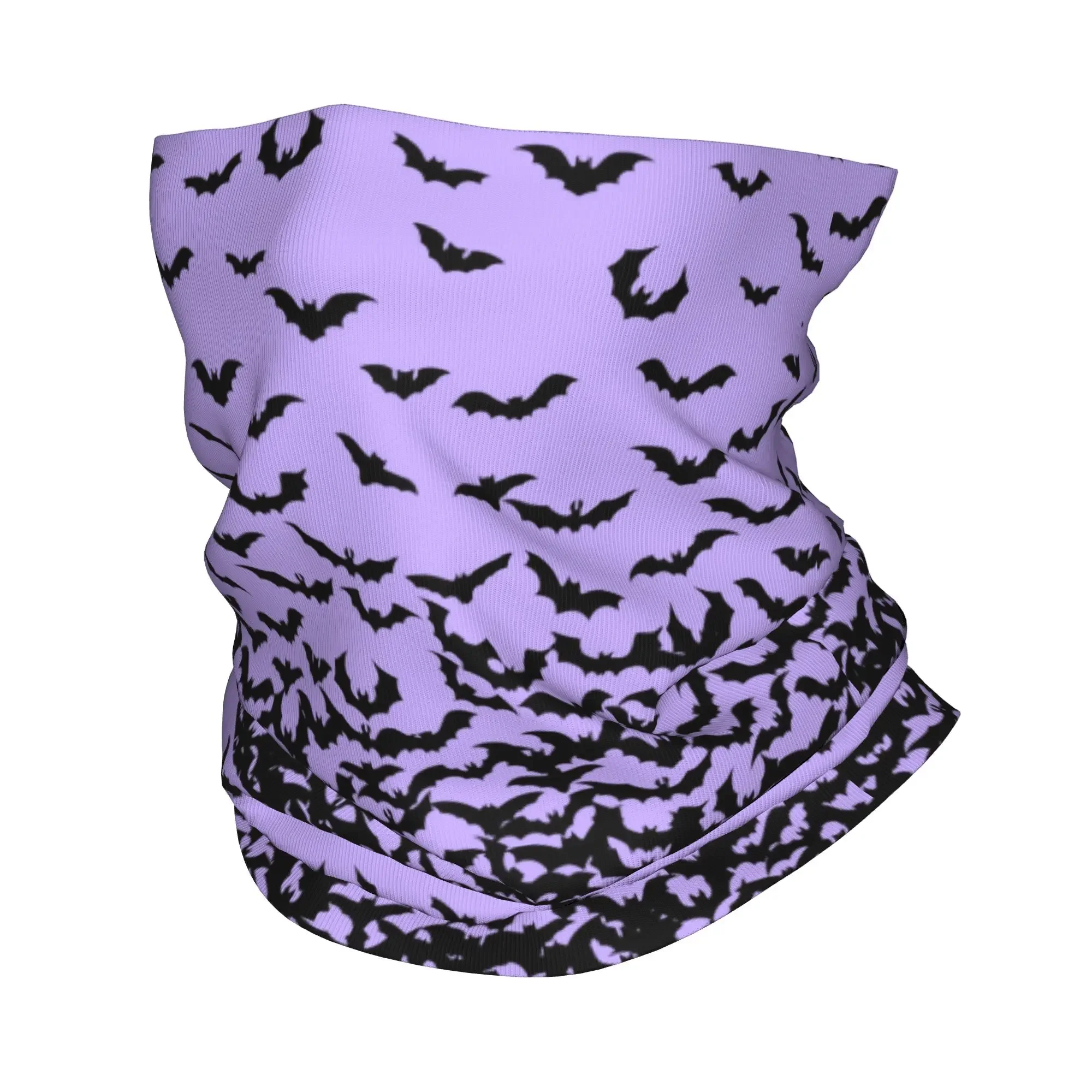 New Bats Halloween Goth Occult Witch Bandana Neck Warmer Women Men Winter Ski Tube Scarf Gaiter  Face Cover