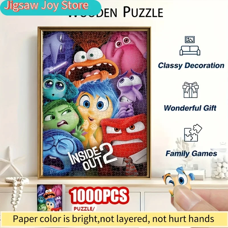 

1000pcs INSIDE OUT 2 Movie Poster Jigsaw Puzzle - Large 50.8x76.2 cm Wall Art with 1000 Sturdy Pieces, Challenging Brain Tease