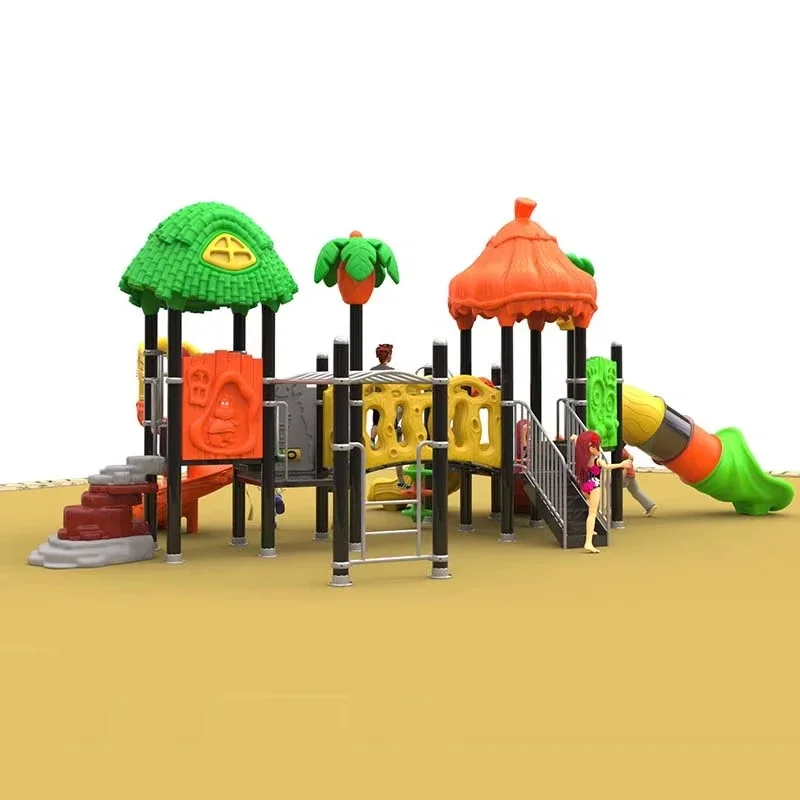 Wholesale Factory Direct Sale Amusement Park Facilities Children Plastic Combination Slides Outdoor Playground For Kids