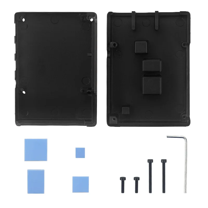 For Raspberry Pi 4B Case Metal Aluminum Alloy Cooling Heat Dissipation Protective Shell Enclosure