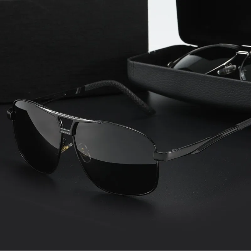 Sunglasses for Men Polarized UV Protection Travel Driving Glasses Retro Cycling Shades image 5