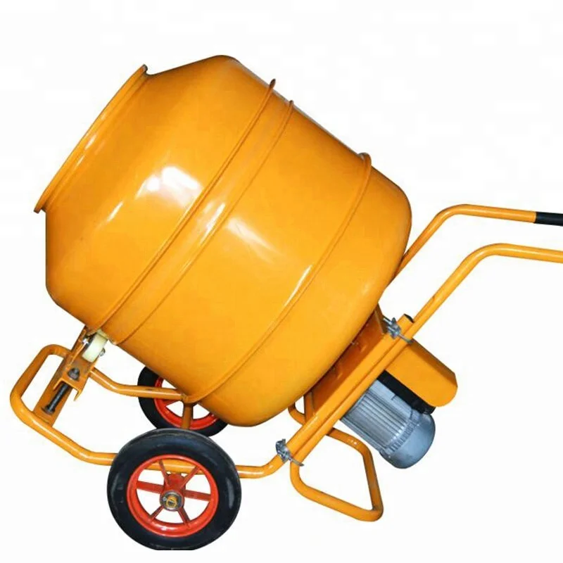 

350 210 Liter Flat End Concrete diesel Crusher and Mixer Machine Small Type Towable Sand Cement Mixing Machine