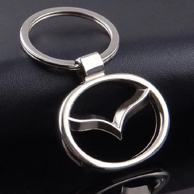 Alloy Car Key Chain Keyring Auto Key Ring Holder for Mazda CX7 CX5 CX9 Atenza RX8 RX7 MX3 MX5 Axela Speed 6 SKYACTIV