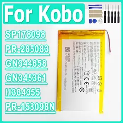 H384355 PR-158098N Battery For Kobo Forma Glo Clara Libra HD Tolino Mini H2O N613 N905 SP178098 KB-N705 E-reader E-book Battery