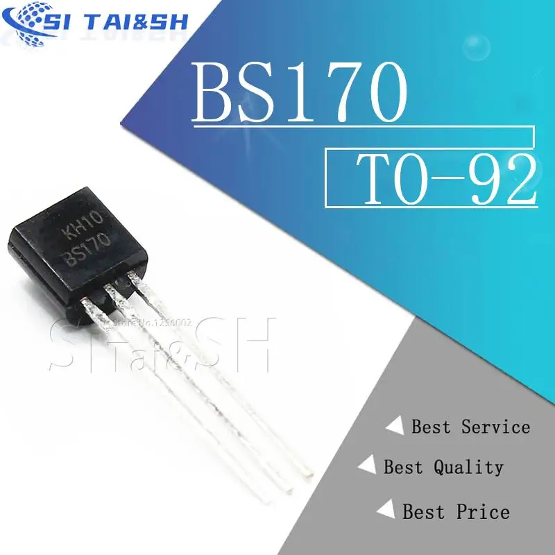 20pcs/lot BS170 TO-92 MOSFET N-CH 60V 500MA new and original