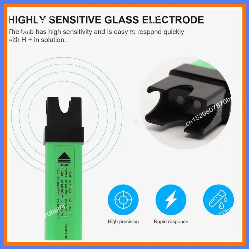 

BAAE Green Water Quality Tester Digital EC TDS SALT SG TEMP Detector Bluetooth APP Control For Drinking Laboratory Aquarium