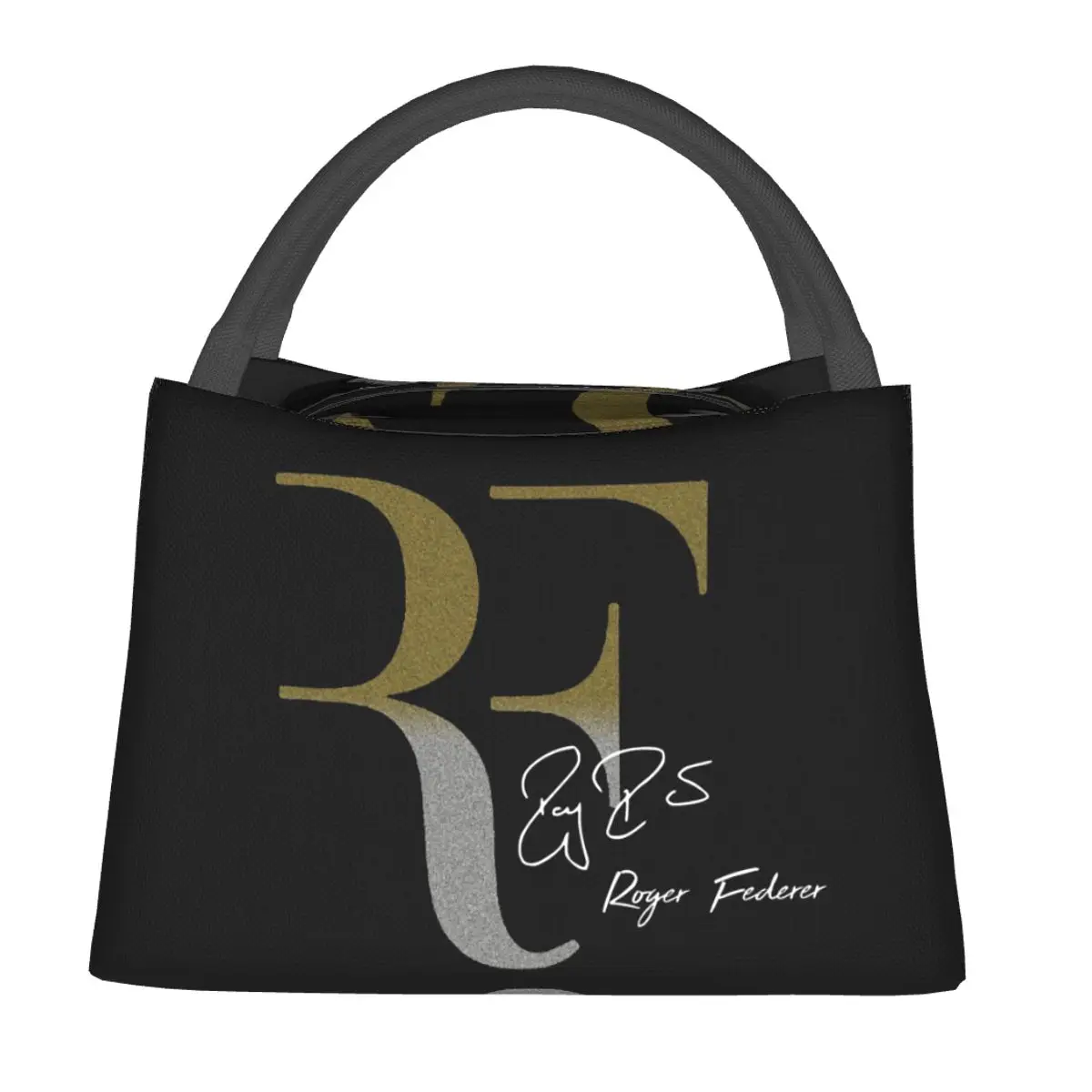 Roger Federer Lunch Bags Insulated Bento Box Resuable Lunch Tote Picnic Bags Cooler Thermal Bag for Woman Girl Work