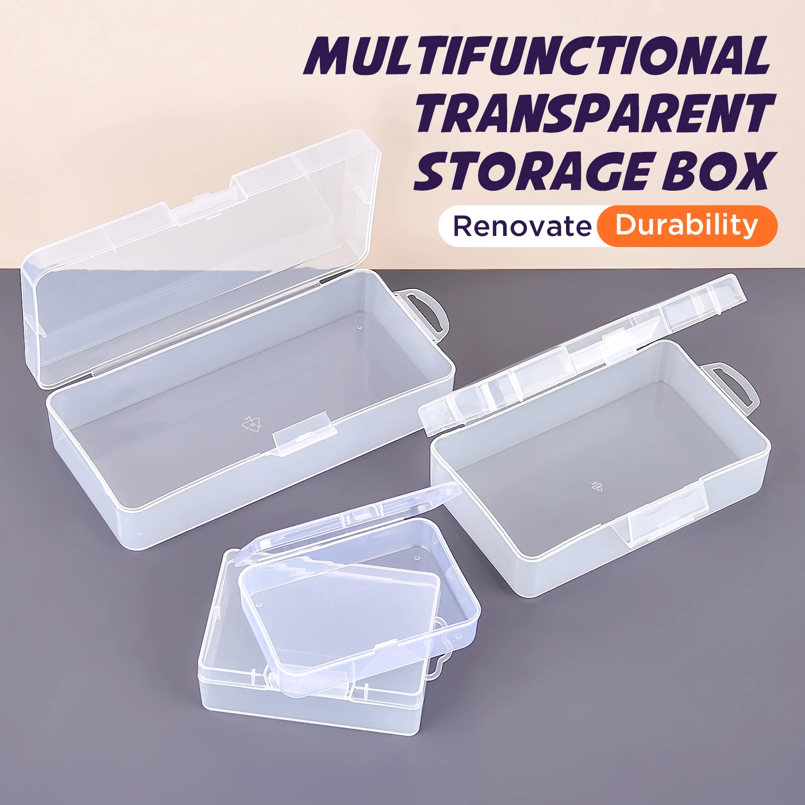 Top Hanging Transparent PP Fastened Box Sewing Tools Scissors Threads Sorted Storage DIY Parts Tool Dustproof Storage Box