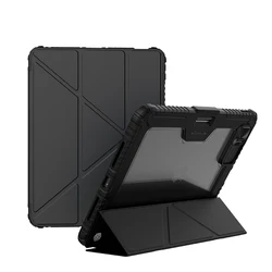 Nillkin for iPad Pro 11 Case 11 Inch 2024 Case Bumper Flip Leather Case Back Cover with camera cover for Pro 11-inch (M4)