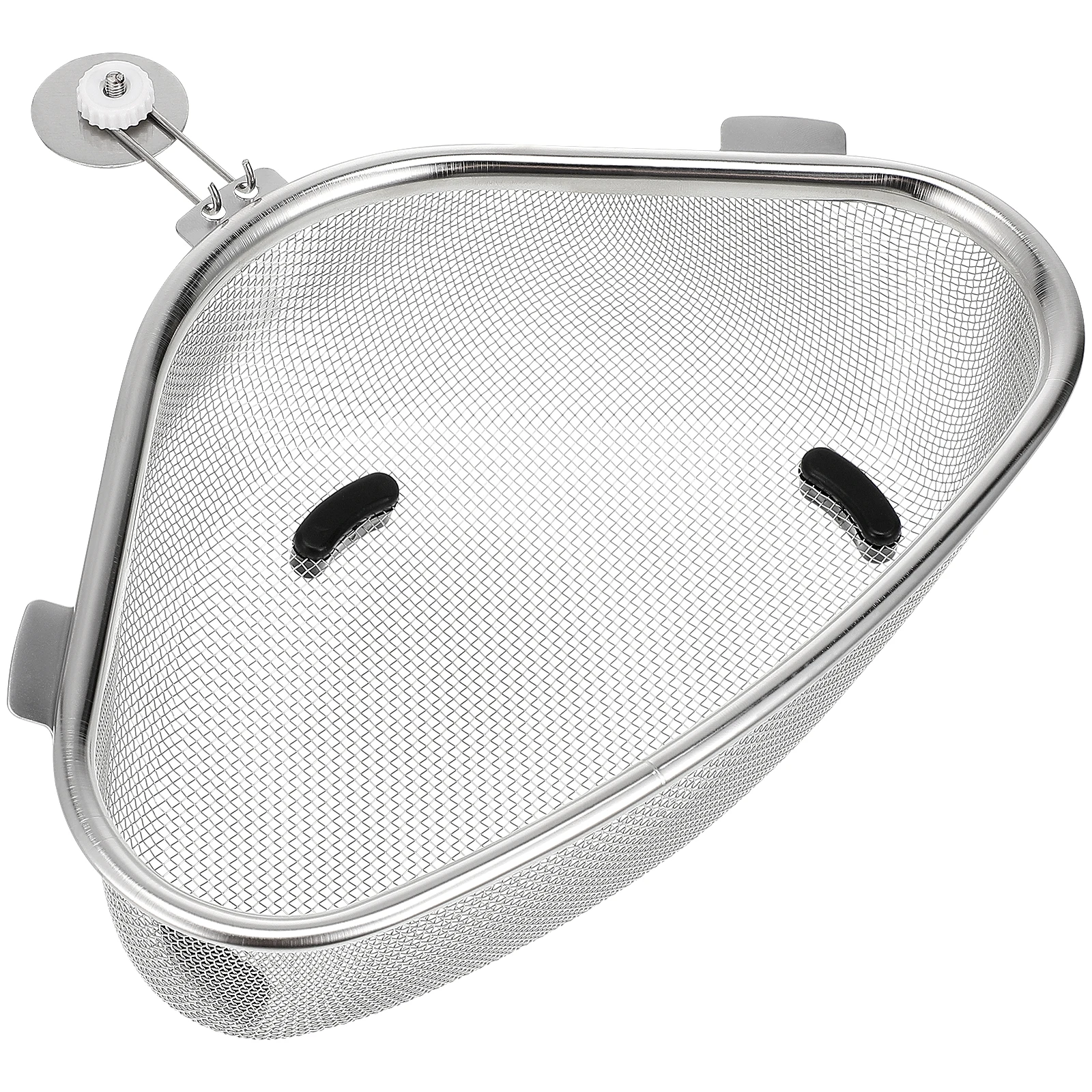 

Stainless Steel Drain Basket Triangle Corner Strainer Sink Baskets Triangular Mesh Kitchen Supplies Drying Rack Portable Easy