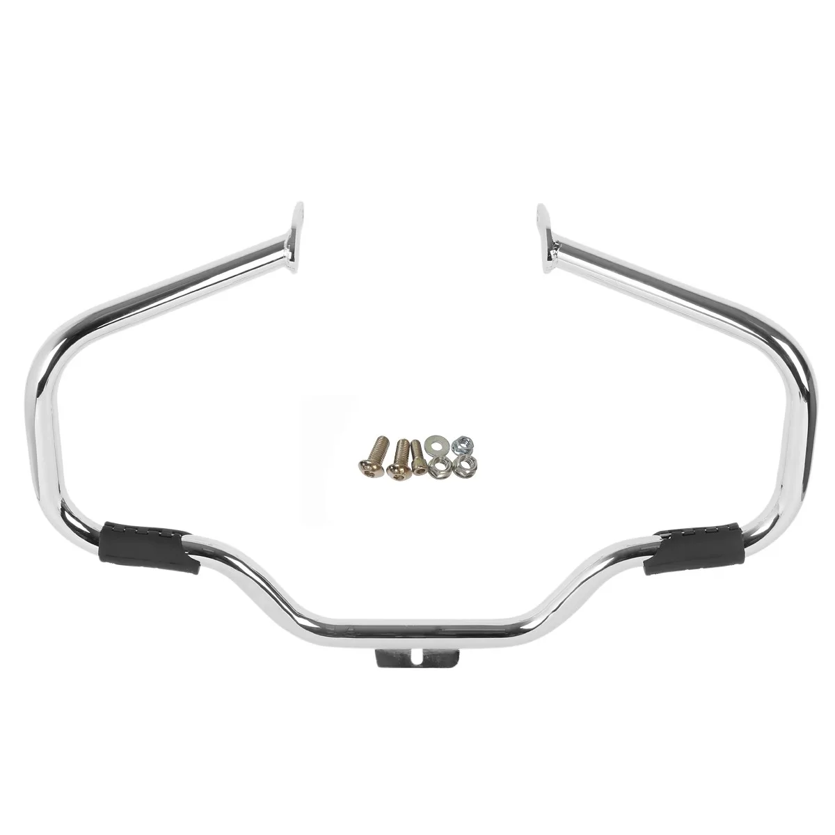 Chrome Motorcycle Engine Guard Crash Bar Compatible with Fatboy Heritage Softail 2000-2017 view 2