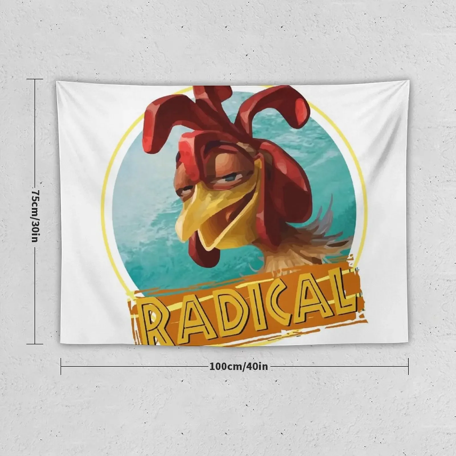 chicken joe surfs up - Radical! quote Tapestry Wall Hanging Decor Home Decor Aesthetic Tapestry