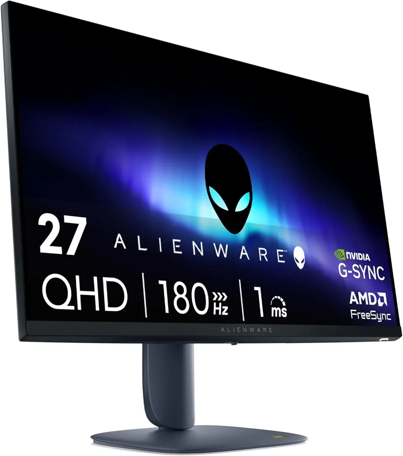 

27 Gaming Monitor - AW2725DM - 27-inch QHD 180Hz 1ms Display, IPS, NVIDIA G-SYNC, AMD Freesync, VESA AdaptiveSync.