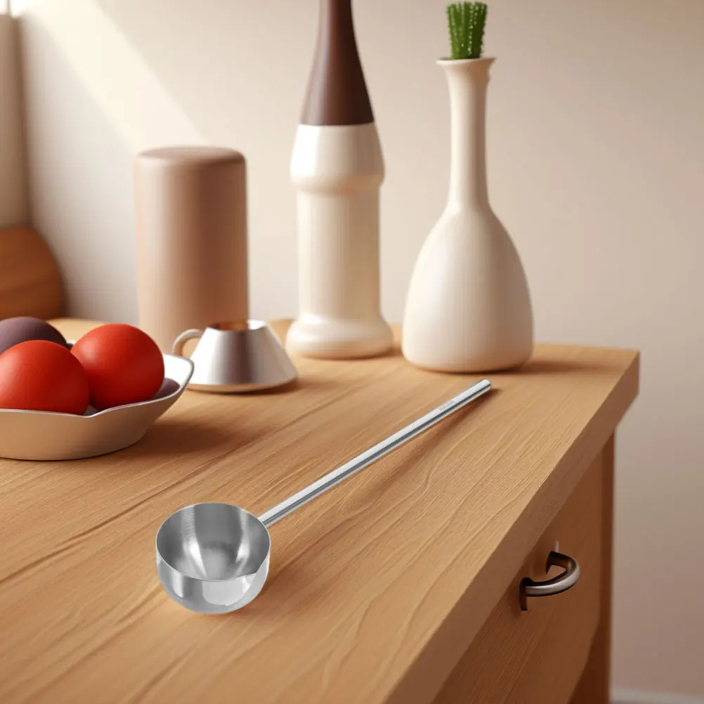 

2PCS Stainless Steel Mini Oil Ladles Long H for Cooking Sauce Soup Water Greasy Serving Spoons 304 Kitchen Tools