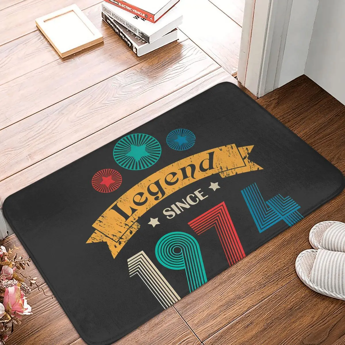 Since 1974 50th Birthday Non-slip Doormat Kitchen Mat Gift Balcony Carpet Welcome Rug Bedroom Decor