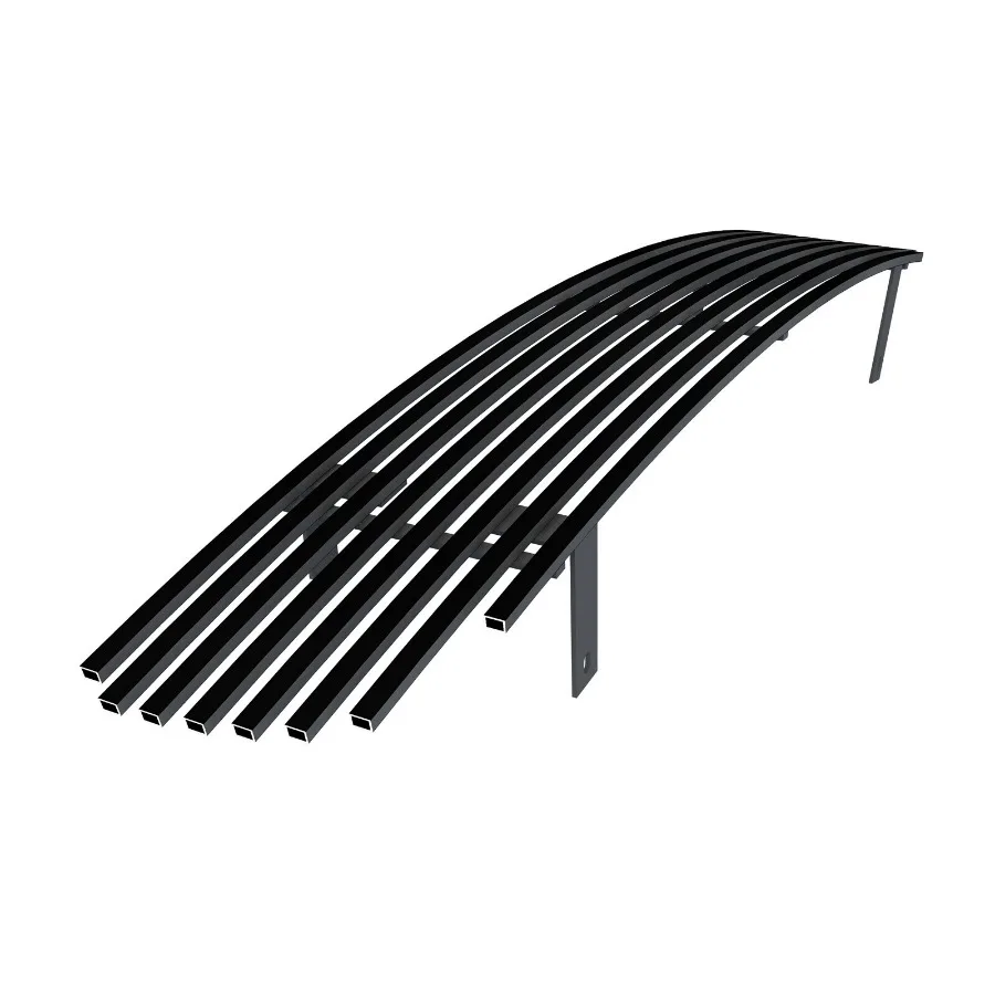 

Подходит для 03-04 Mustang SVT Cobra, бампер из нержавеющей стали, черная вставка в решетку