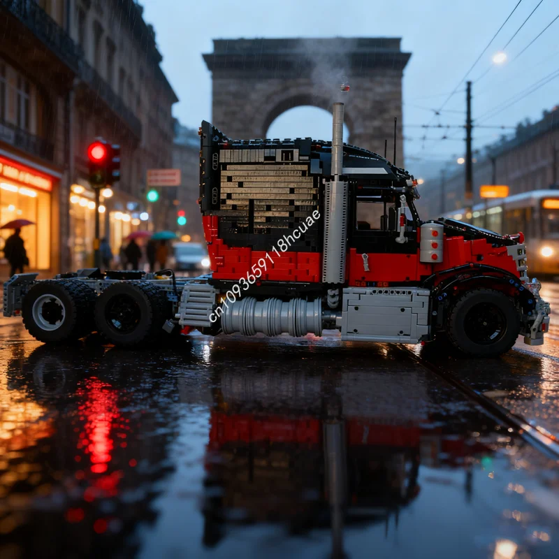 

5779pcs MOC International Lonestar Truck Technical Model Building Blocks Architecture DIY Christmas Gift Idea Education Toy Kids