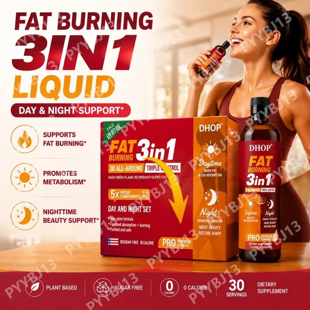 DHOP 3-in-1 Metabolism Support Capsules - L-Carnitine Green Coffee Bean Garcinia Cambogia Fat Burn Block Absorption 8 Capsules
