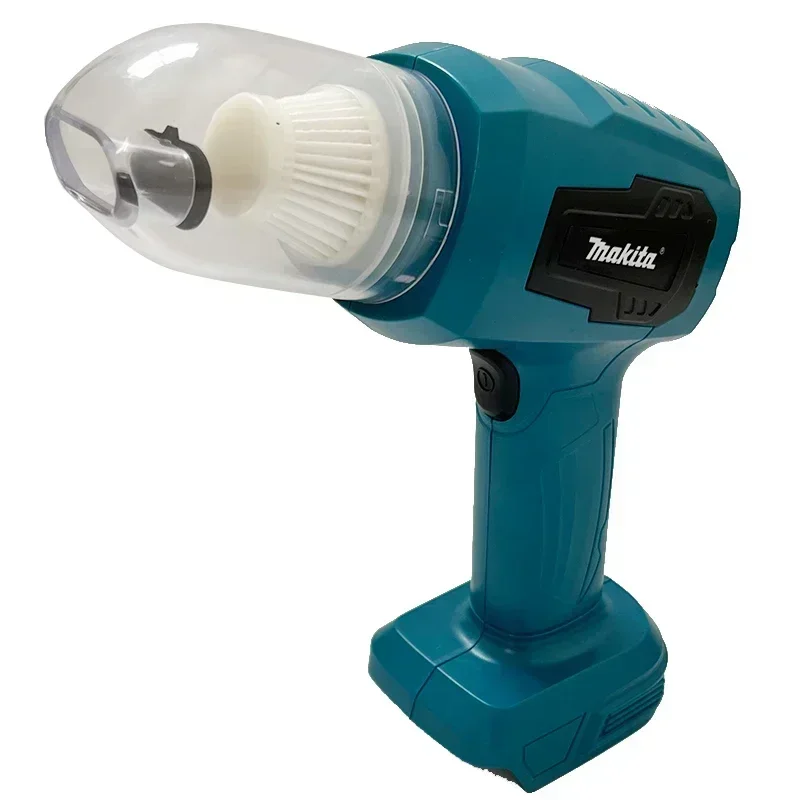 ماكيتا قوي شفط مكنسة كهربائية صغيرة لاسلكية محمولة منظف منزلي منفاخ مع 7 فوهات لبطارية 18 فولت