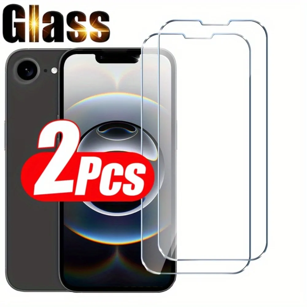 2 قطعة واقيات الشاشة آيفون 11 12 13 14 15 16 17 برو ماكس الزجاج المقسى آيفون 14 15 16 زائد 16e XR XS ماكس فيلم زجاجي #1