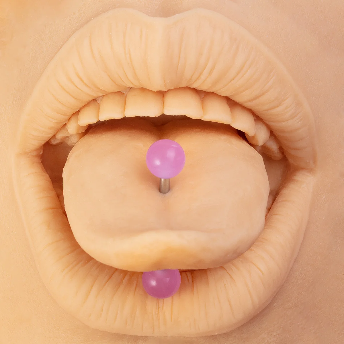 6 Stücke Sexy Acryl Leuchtende Zungenpiercings Schmuck für Frauen Männer 14G Edelstahl Bar Glow in Dark Zungenringe Barbell Stud – Detail 4