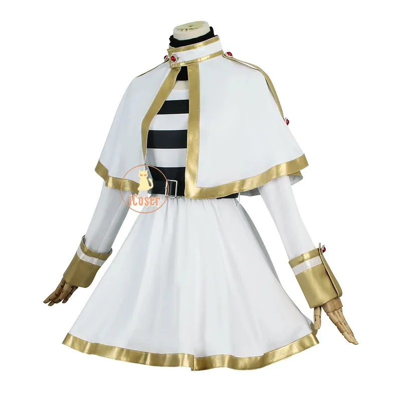 

Костюм Парик Аниме Frieren Beyond Journey's End Dress Униформа Уши Серьги Mage Хэллоуин Вечеринка Женский Косплей; 6'x,9;y'