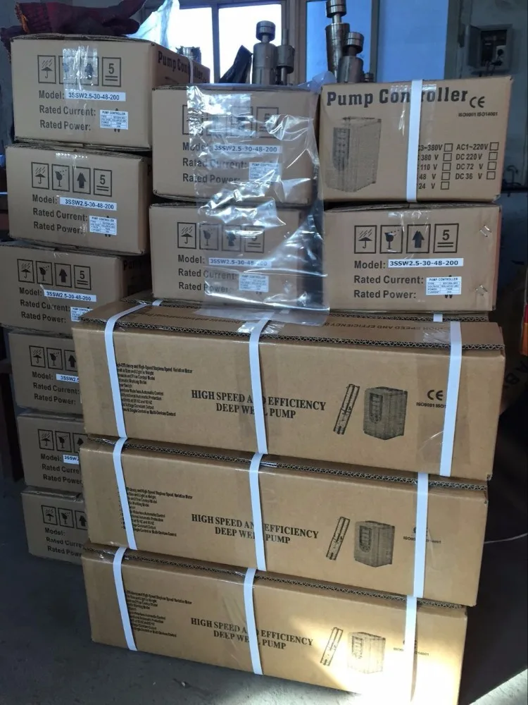 مضخة 20 حصان نظام توزيع الطاقة 20 لتر لكل Detik 6 بوصة ارتفاع ضغط الآبار العميقة الشمسية