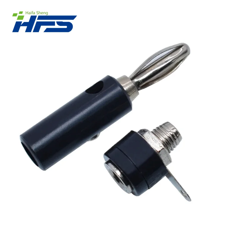 Masculino e Feminino Banana Plug Connector, Insert Pin, Peças Modelo DIY, Rússia, 1, 4mm