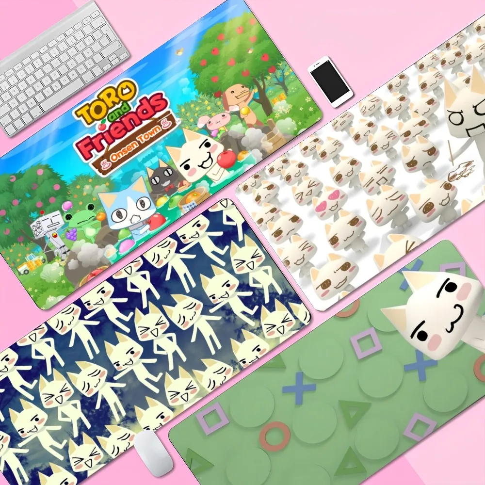 

Cute Toro Inoue Cat Large XXL Gaming Laptop Computer Desk Mat Mouse Pad Mouse Mat Notbook Mousepad Gamer