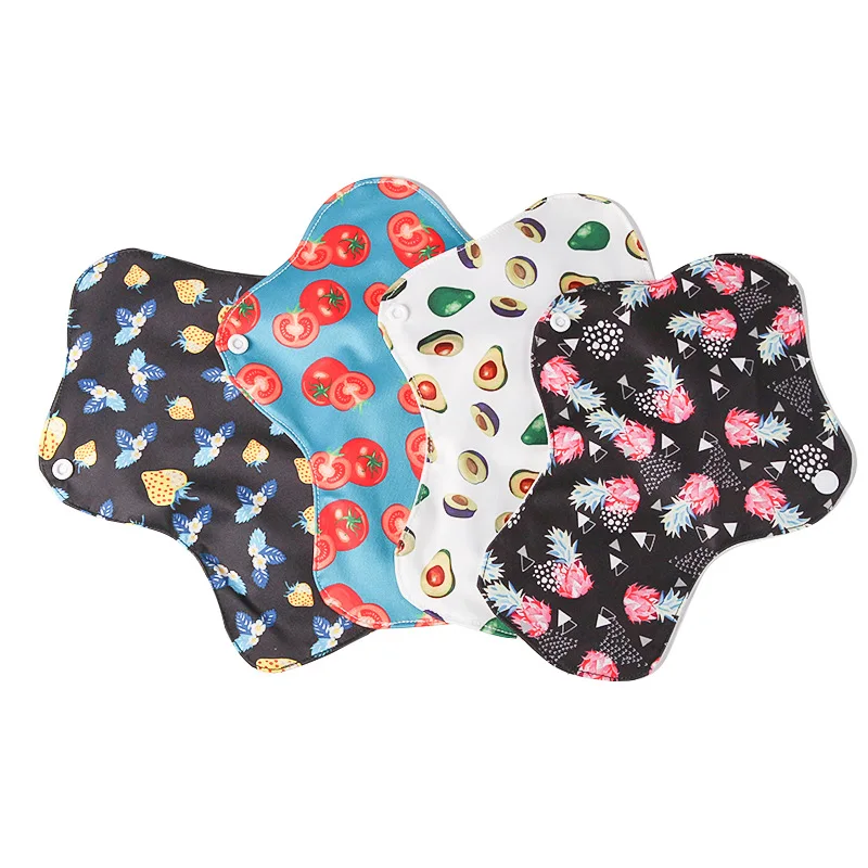 [AIO] Cloth Menstrual Gaskets Reusable Sanitary Pads for Women S/M/L Washable Panty Liner With Bamboo Charcoal Inner Set