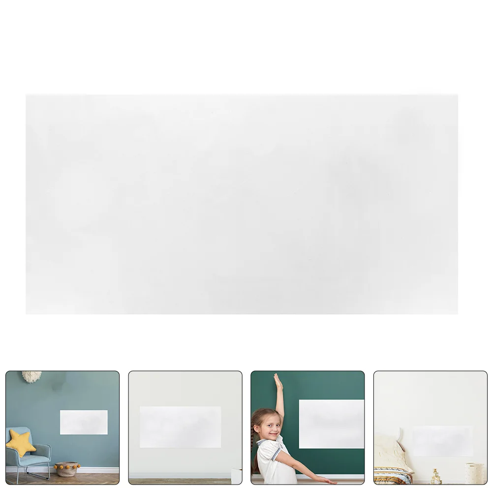 

4pcs Static Whiteboard Sticker For Wall Removable Dry Erase Sheet Drawing Board Portable Office Classroom Use Electrostatic