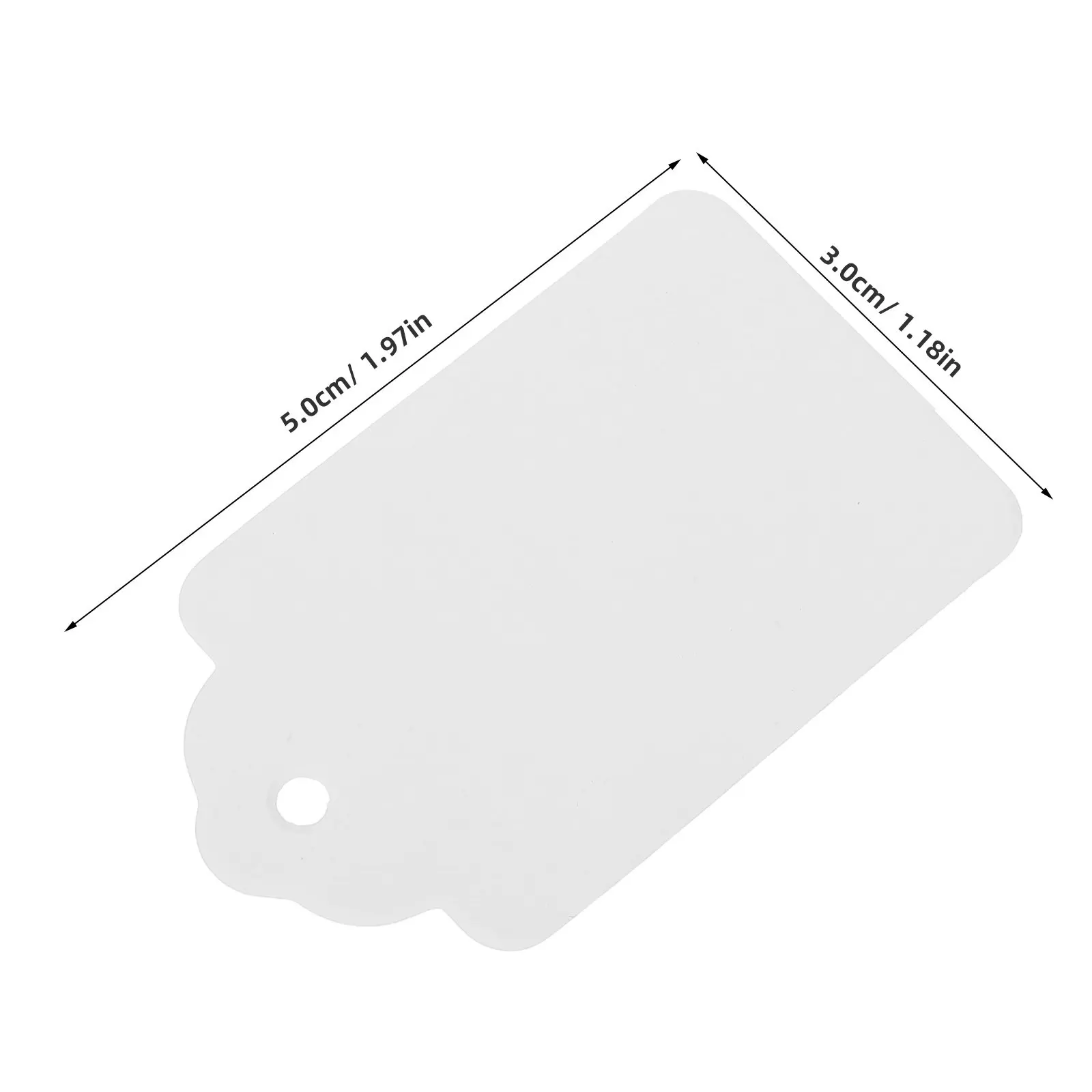 400Pcs Blank Writable Clothing Hang Tags White Paper Retail Price Labels for Apparel Shoes Jewelry 1.97x1.18in - view 6