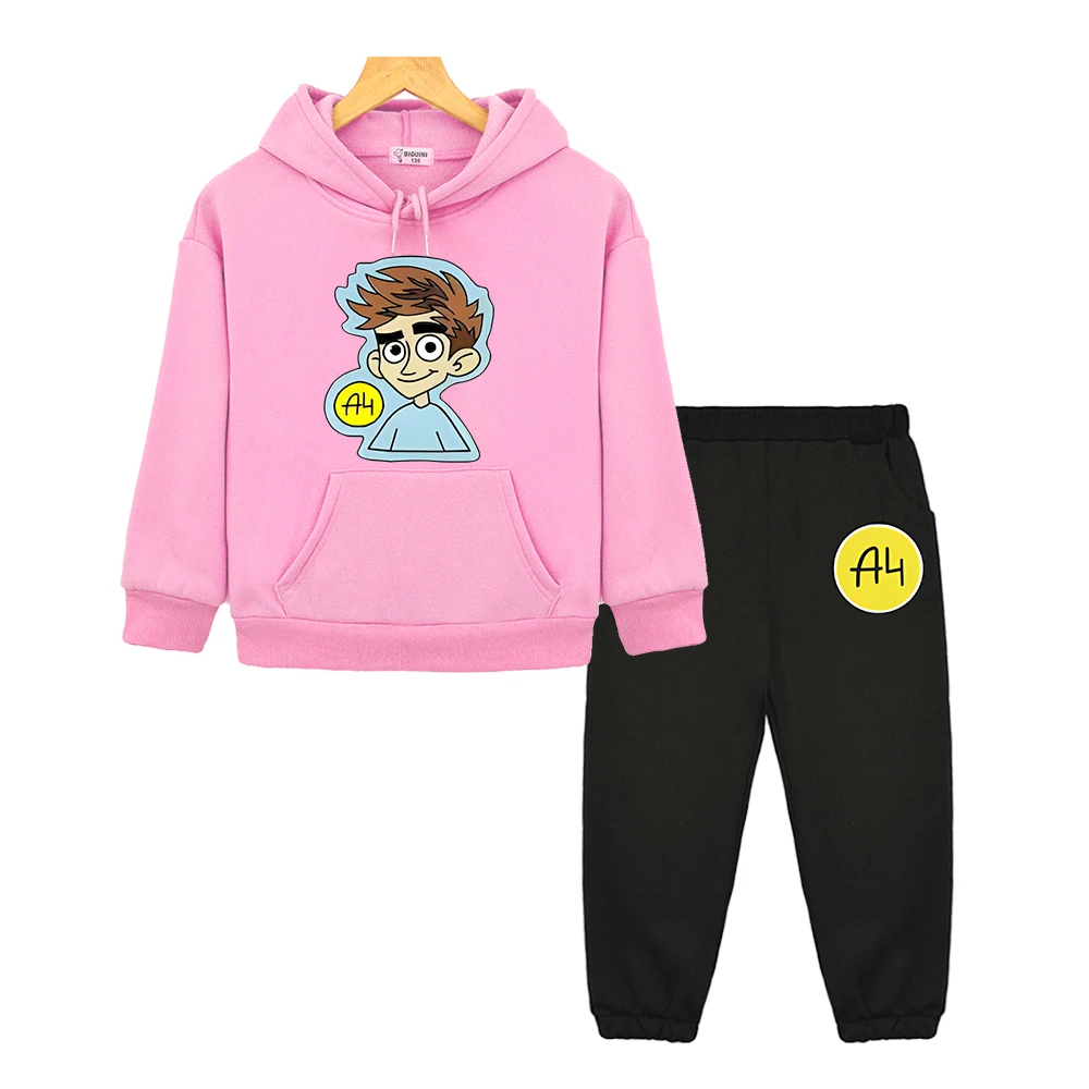 

Влад Бумага А4 Hooded Sets Sweatshirt kids boutique clothes Autumn Cat Merch A4 anime hoodie Pullover Jacket boys girls clothes