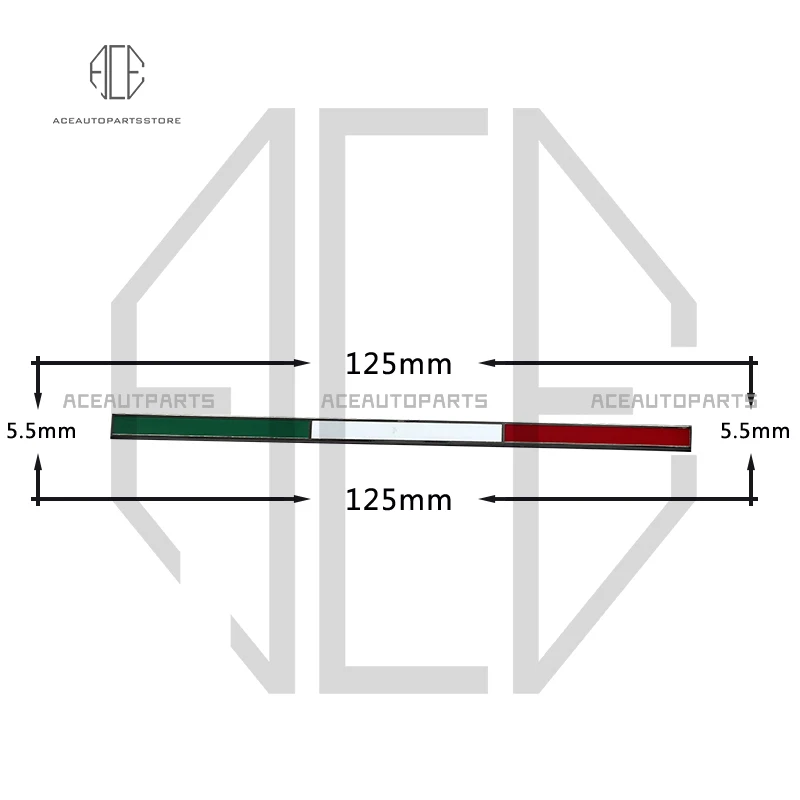 Italiaanse Vlag Badge Emblem Voor Ferrari 458 488 F8 SF90 F12 812 430 Achterkap Auto Sticker Side rok