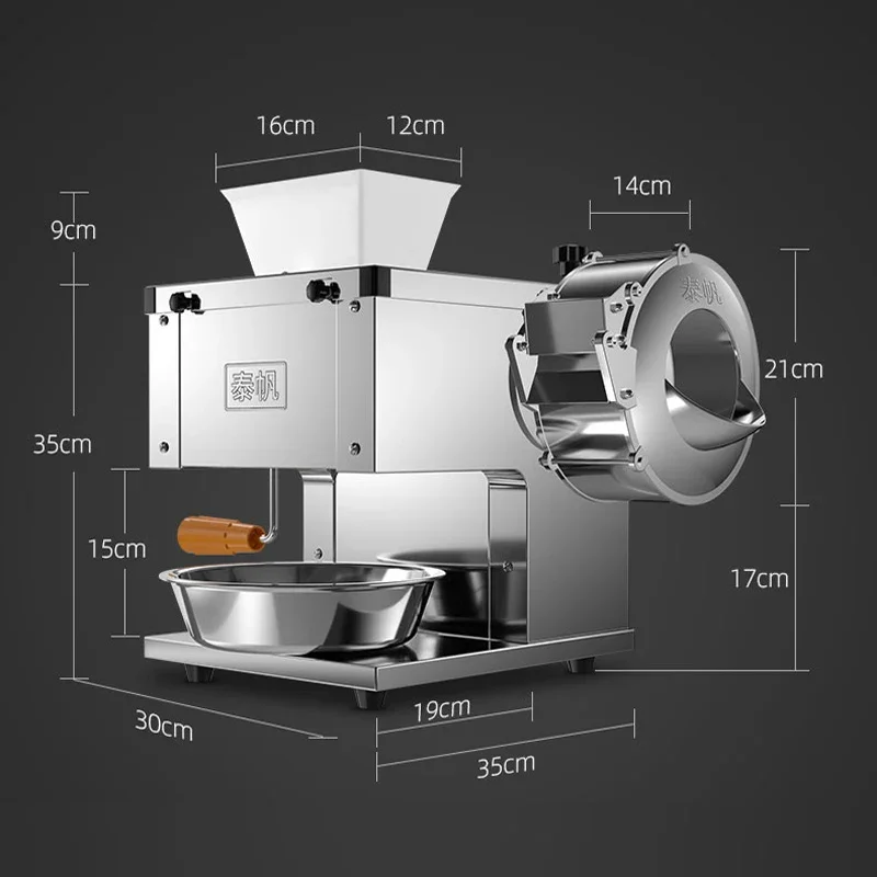 ماكينة تقطيع الأكل الأوتوماتيكية لسطح المكتب ماكينة تقطيع اللحوم السريعة ماكينة تقطيع الخضراوات الكهربائية التجارية المصنوعة من الفولاذ المقاوم للصدأ