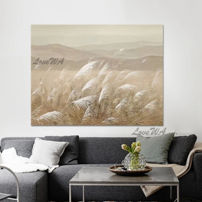 

Plant Hand Drawing Canvas Picture Art Landscape Abstract Acrylic Wall Painted Artwork Unframed China Import Item Decoration