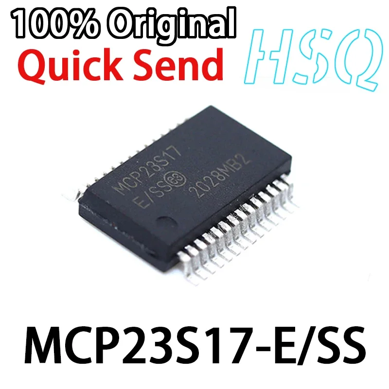 5PCS New Original MCP23S17-E/SS MCP23S17 Patch SSOP28 I/O Expander Serial Interface Chip