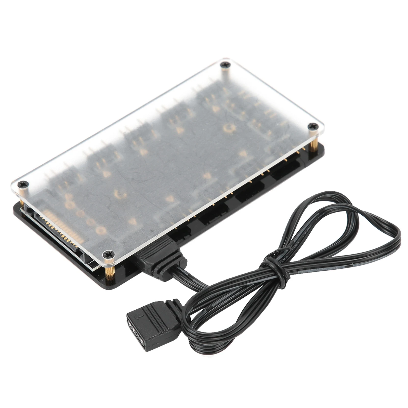 ตัวแยกฮับพัดลมสำหรับเมนบอร์ด ASUS/ AURA RGB 5V 3‑Pin 10‑in‑1 อินเทอร์เฟซขยาย 10‑in‑1 ตัวแยกพัดลม